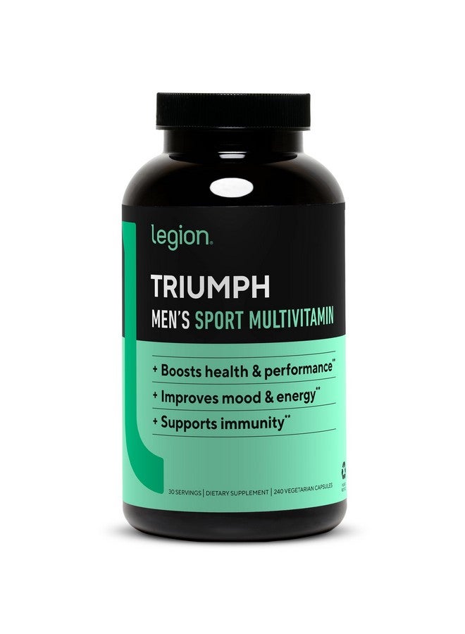 LEGION Triumph Men's Sport Vitamin - Complete Multivitamin for Men - Daily Vitamins for Men to Boost Health and Performance - Men's Multivitamin with 21 Vitamins & Minerals - 30 Servings - Image 1