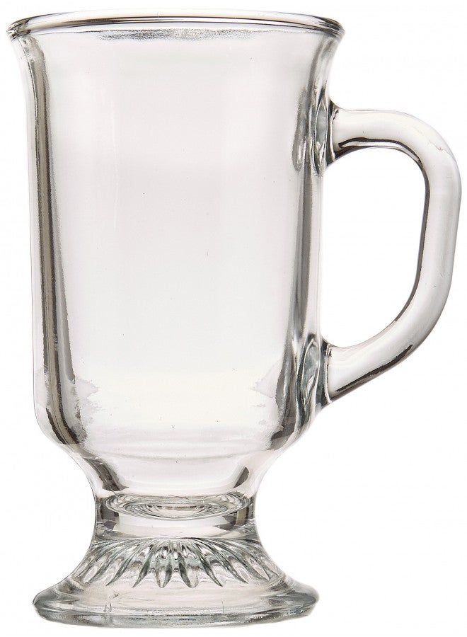 Anchor Hocking 8-oz Irish Set of 12 Coffee Mug Set, 12 Count (Pack of 1), Crystal Clear Glass - Image 1