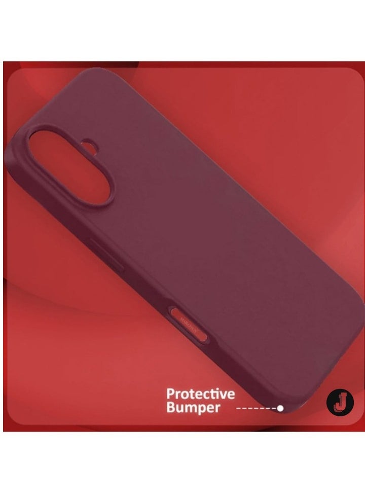 JAJEEK "New Liquid Silicone Case for iPhone 16 Plus – Ultra Slim Design, Soft Anti-Scratch Microfiber Lining & Drop Protection" - Image 3