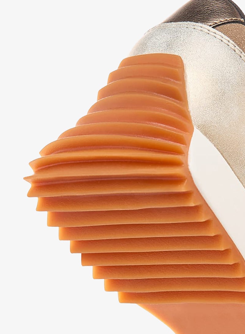 ELLE Women's Panelled Sneakers with Lace-Up Closure - Image 5