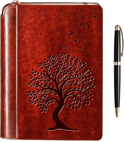 SETTINI® Tree of Life Journal Gift Set - Hardcover Vegan Leather, Unique Pen Holder, Lined, 192 Pages, 6 x 8.5 inches - Includes Pen for Writing and Travel - Christmas Gifts - Image 1