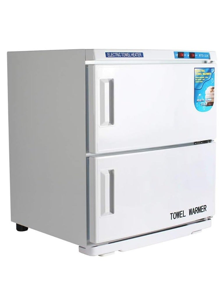 Wet Towel Warmer Hot Towel Cabinet, UV Sterilizer 2 in 1, High Capacity, Easy To Operate, Ozone Disinfection, 304 Stainless Steel Shelf, UV  - Image 1