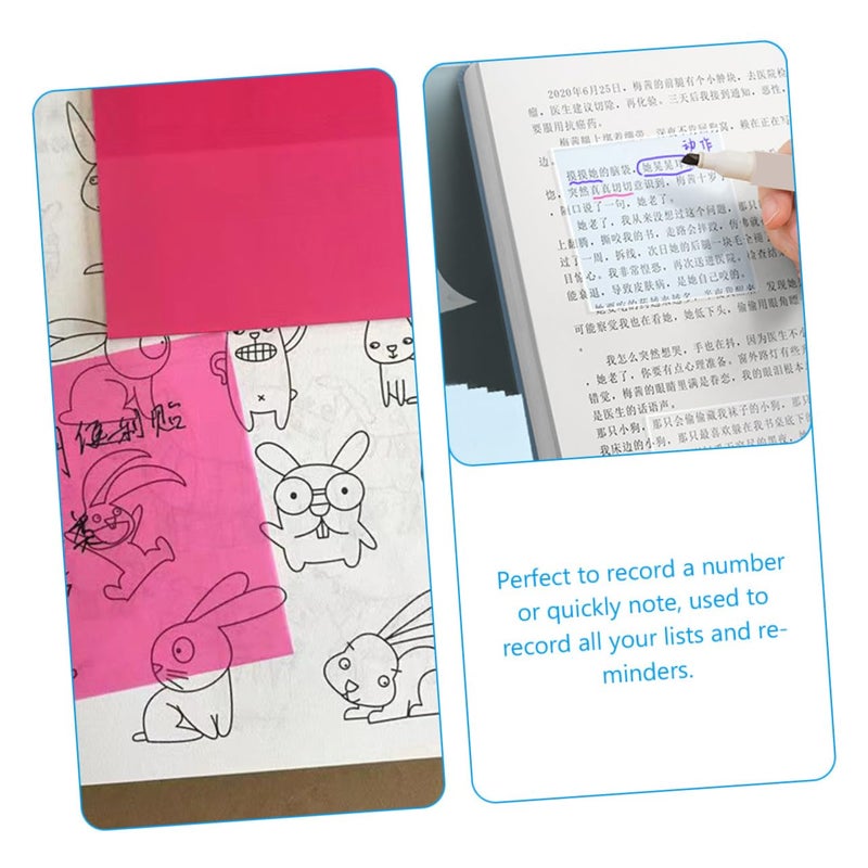 6Pcs Waterproof Sticky Memo Pads Adhesive Notes for Office School and Home Use - Image 4