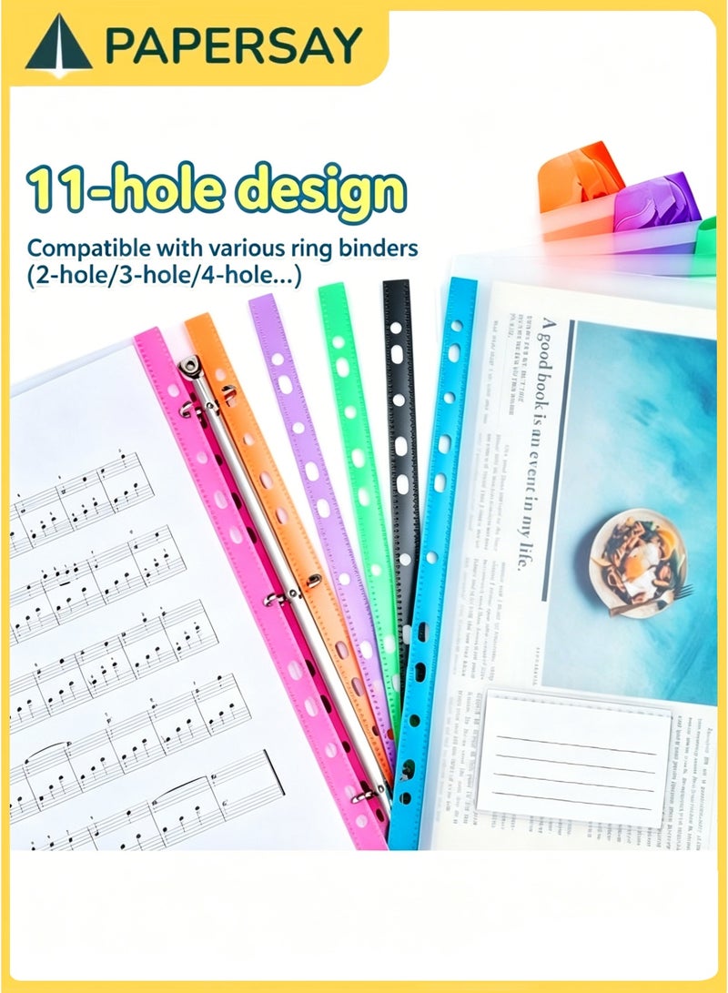PAPERSAY 12 Pack A4 Plastic Expanding File Folder,Binder Pocket Organizer Folder,Binder Folders with Snap Button and Label,Large Capacity Clear Plastic Envelopes Document Folder for School Home Office - Image 3