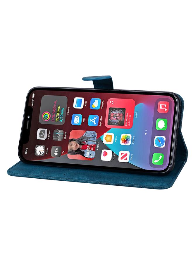 S-TOP Case For iPhone 12 Pro Max Retro Skin Feel Butterflies Embossing Horizontal Flip Leather Case with Holder & Card Slots & Wallet - Image 5