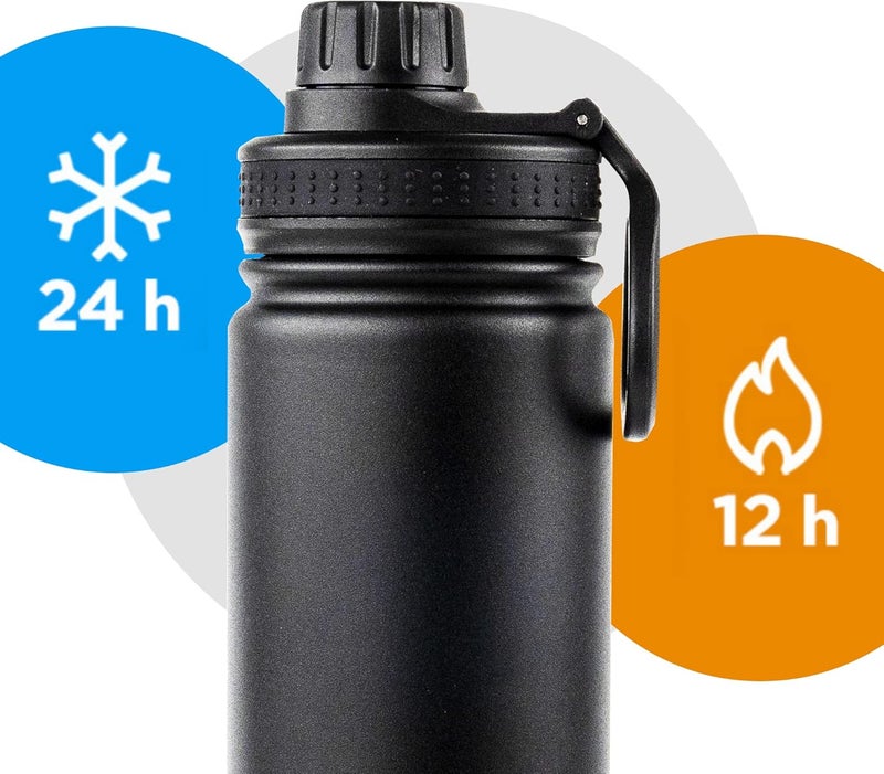 SOLARA Insulated Water Bottle 650ml, Hot Water Bottle, Thermosteel Water Bottle for Travel, Home, Office, School, Gym, Adults, Water Bottle Hot and Cold, Sipper Bottle, Blue Wave - Image 5