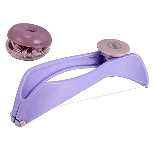 SELLMONK Eyebrow Face and Body Hair Threading and Removal System Tweezers for eyebrows, threading tool, threading machine for women, threading epilators for women (Purple) - Image 2