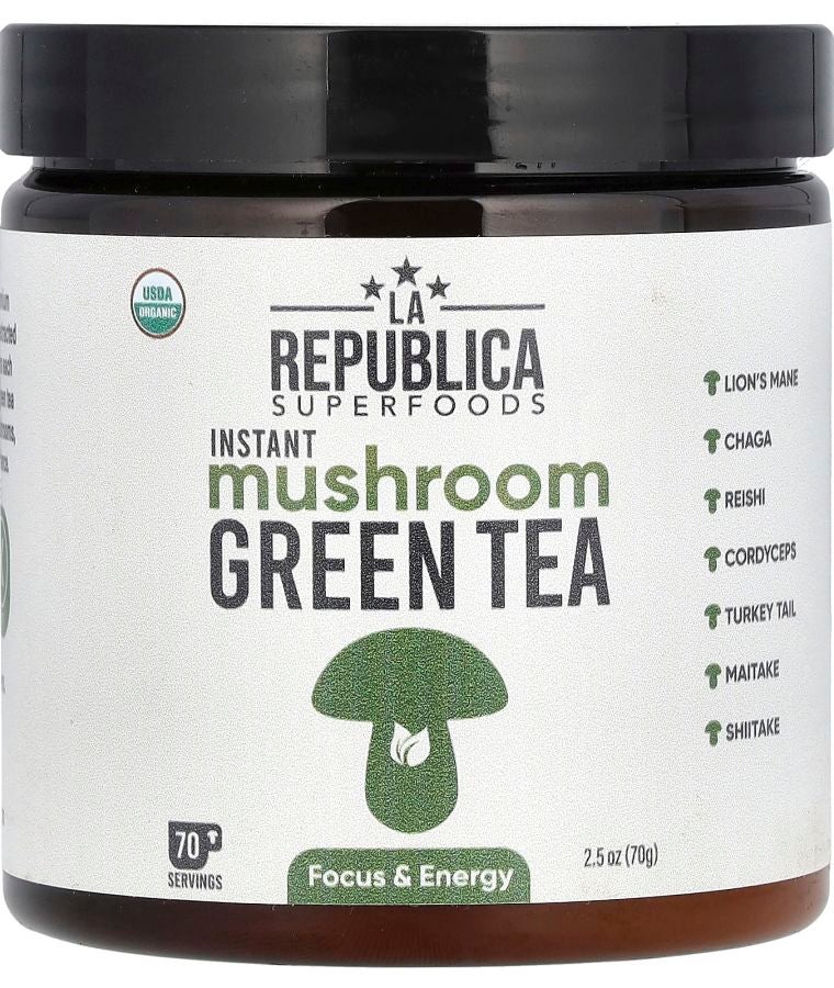 Instant Mushroom Green Tea 2.5 oz (70 g)