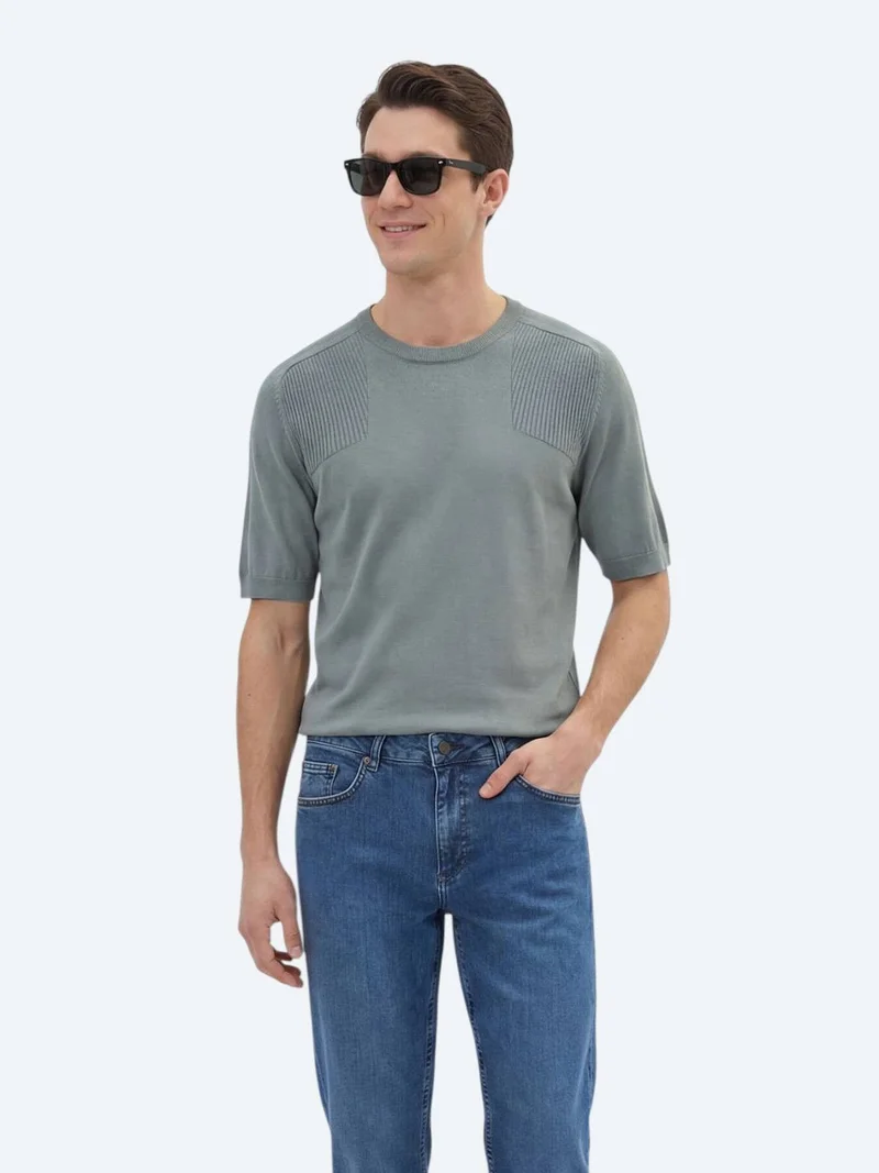 Kip Petrol Blue Knitwear