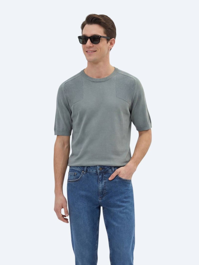 Kip Petrol Blue Knitwear - Image 1