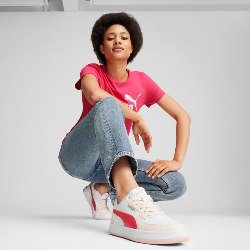 PUMA Caven 2.0 Unisex White Red Sneakers - Image 3
