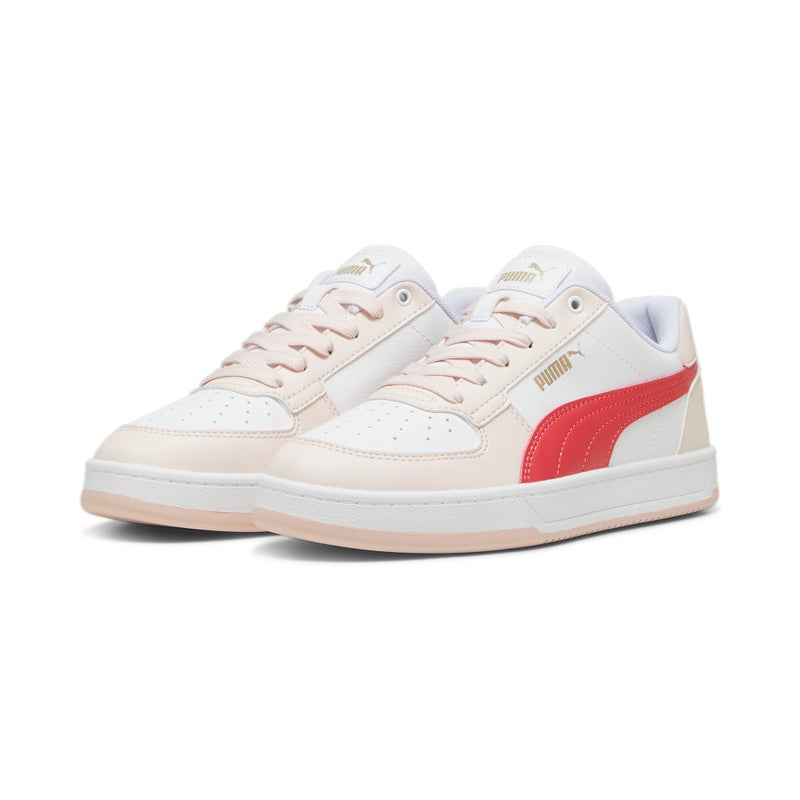 PUMA Caven 2.0 Unisex White Red Sneakers - Image 4