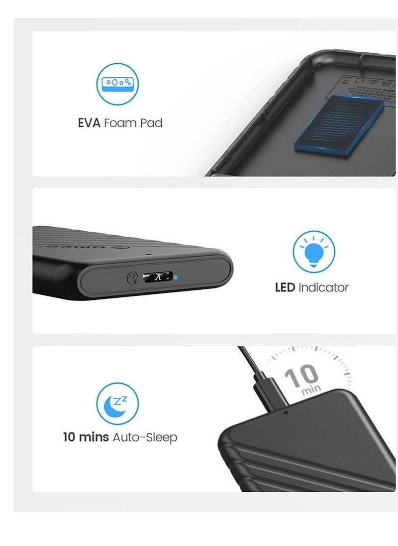 2.5 inch External Hard Drive SSD Enclosure USB 3.0 to SATA3 7mm and 9.5mm SATA HDD SSD Tool with UASP Supported for PC Laptop and Mac - Image 5