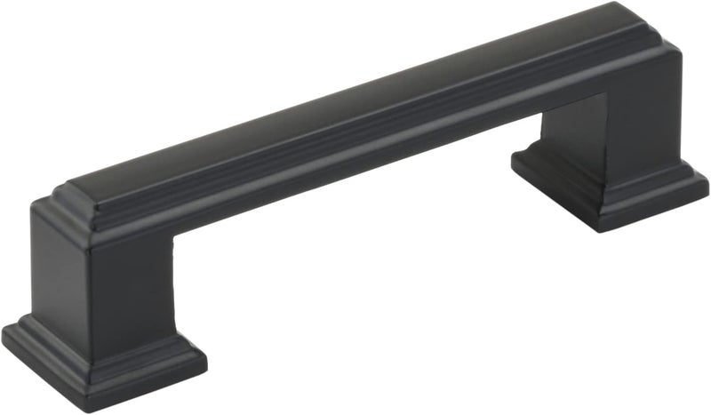 Amerock Cabinet Pull Matte Black 3 inch 76 mm Center to Center Appoint 1 Pack Drawer Pull Drawer Handle Cabinet Hardware