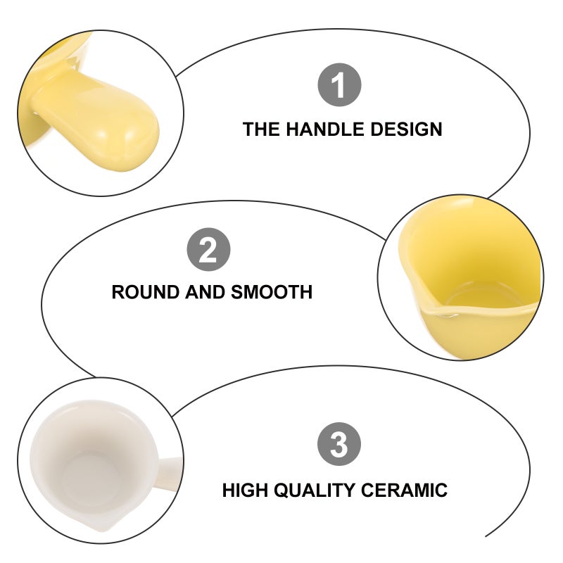 2pcs Handle Sauce Bowl Seasoning Dishes Bowl Ceramic Vinegar Bowl - Image 4