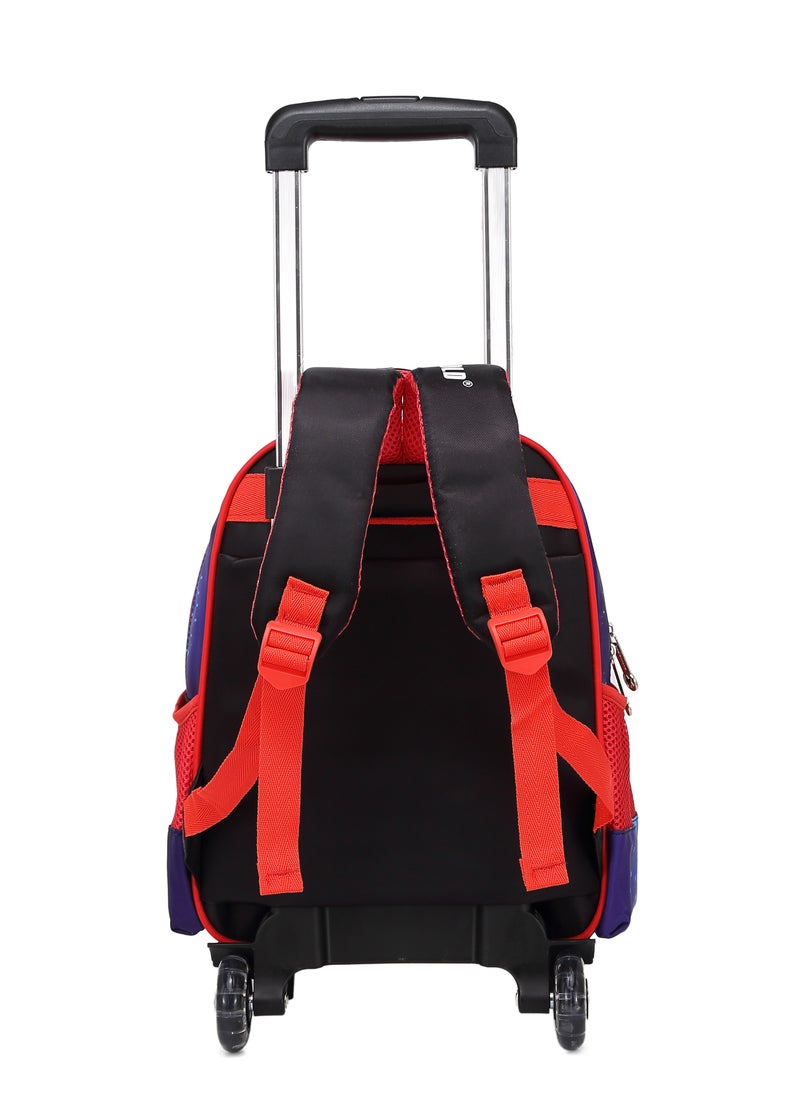 Stargold Baby Backpack 3Pcs For Baby Boys 1 lunch 1 Pencil Box And 1 Bag With Adjustable Strap For School 2 Wheels 14 Inch  - Image 4