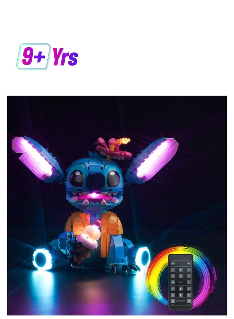 Vonado Led Light Kit Compatible With Lego Stitch 43249 Disney (No Models Only Light) Remote Control Creative Lighting Set Accessories Compatible With Lego Stitch 43249 Building Set 9 Year Old+  - Image 1