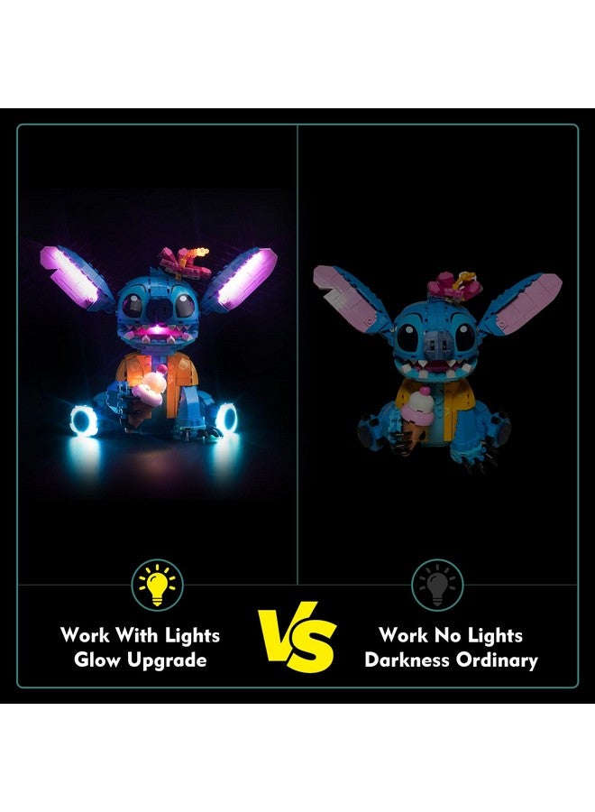 Vonado Led Light Kit Compatible With Lego Stitch 43249 Disney (No Models Only Light) Remote Control Creative Lighting Set Accessories Compatible With Lego Stitch 43249 Building Set 9 Year Old+  - Image 3