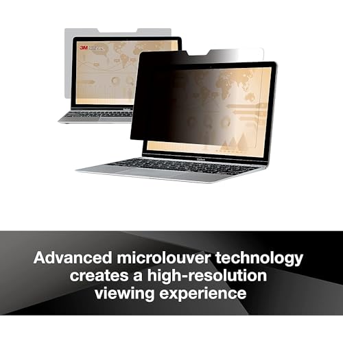 3M Privacy Filter for Apple MacBook Pro16 with Comply Attachment System for Flip-Share, Reversible Gloss/Matte, Reduces Blue Light, Screen Protection (PFNAP010) - Image 3