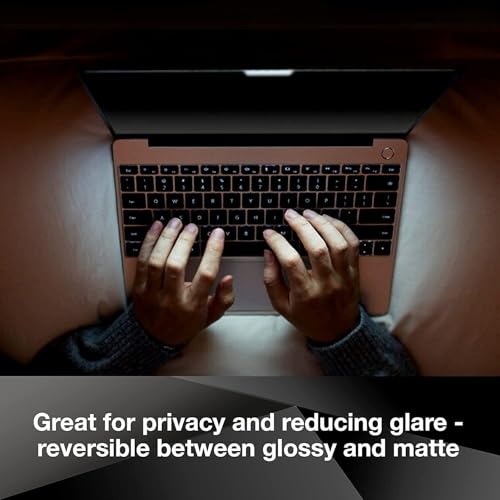 3M Privacy Filter for Apple MacBook Pro16 with Comply Attachment System for Flip-Share, Reversible Gloss/Matte, Reduces Blue Light, Screen Protection (PFNAP010) - Image 2
