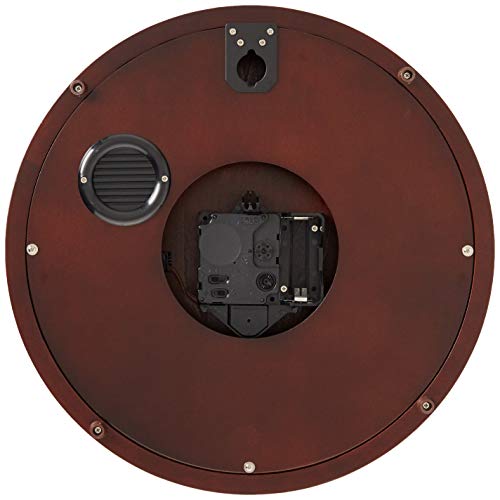 Seiko Classic Round Analog Brown Wooden English Numbers Home Decor Hourly Chimes Musical Wall Clock (Size: 31.4 x 6.1x 31.4 CM | Weight: 1250 gram) QXH202ZN - Image 3