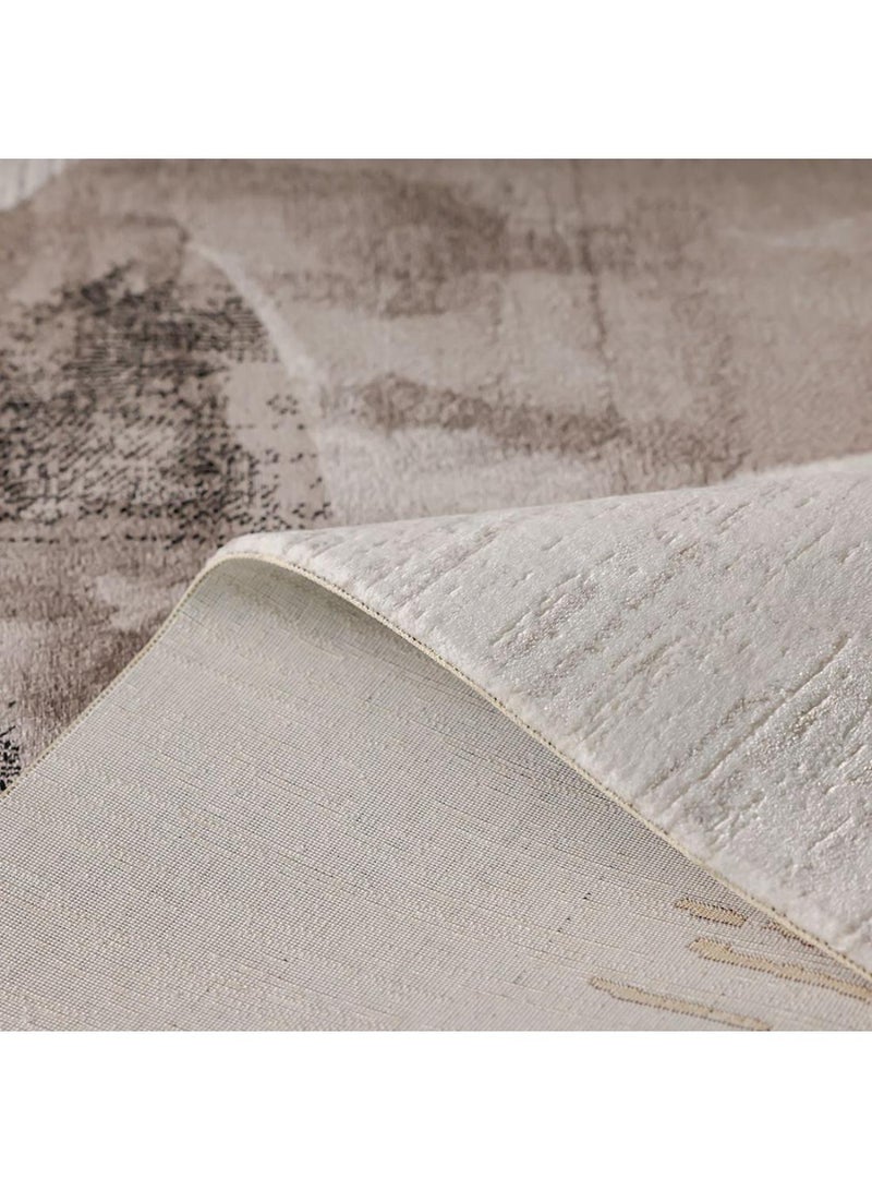 DANUBE HOME Galleria Modern Abstract Patterned Rug  Polypropylene+Polyester Area Rug L230xW160cm-Grey/White  - Image 2