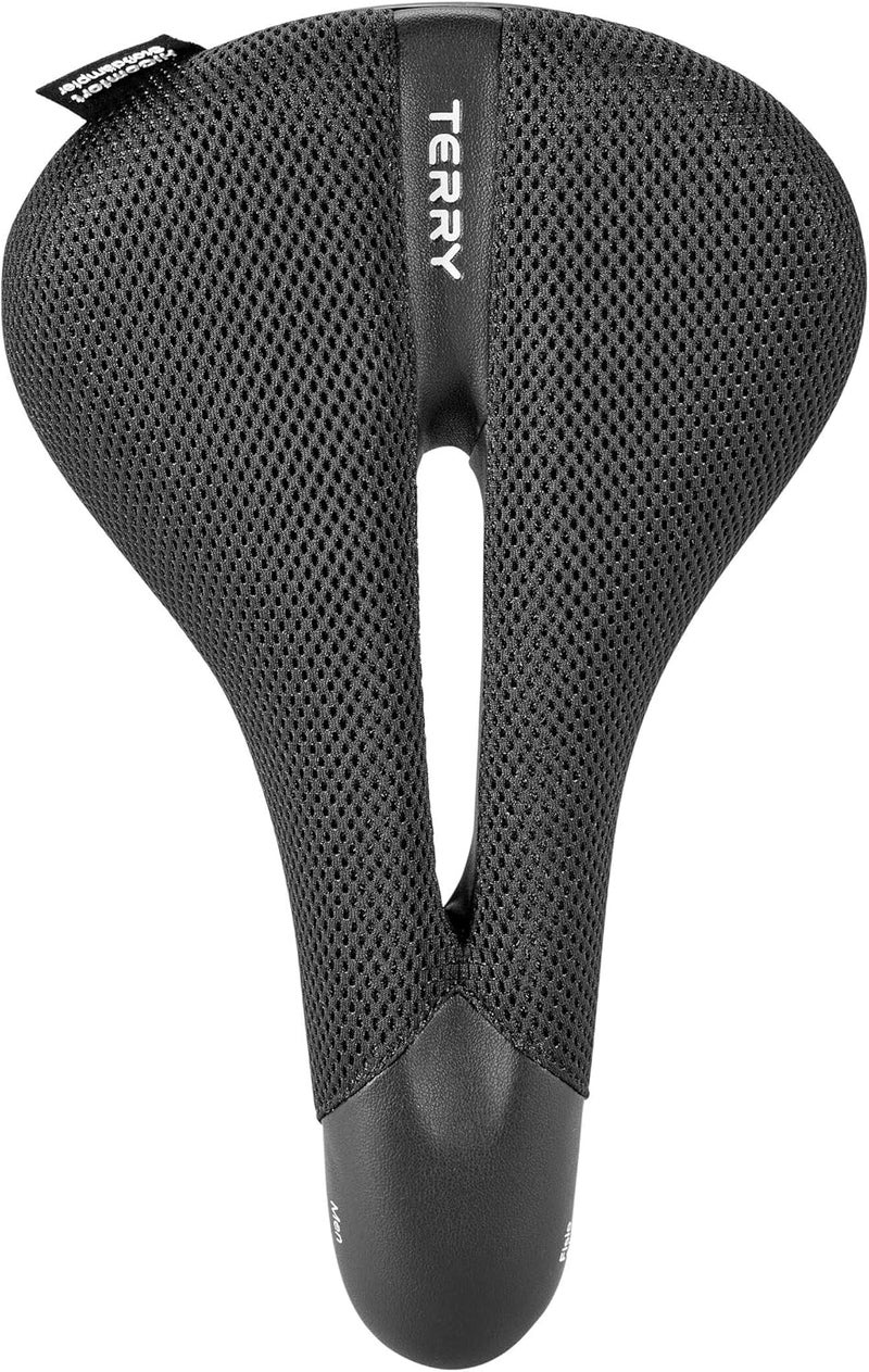 Terry Fisio ClimaVent Gel Men Saddle with Light FeC Steel Frame and ClimaVent Outer Material in Black, Seat Width: 9 cm - 12 cm, 423 003 70 - Image 4