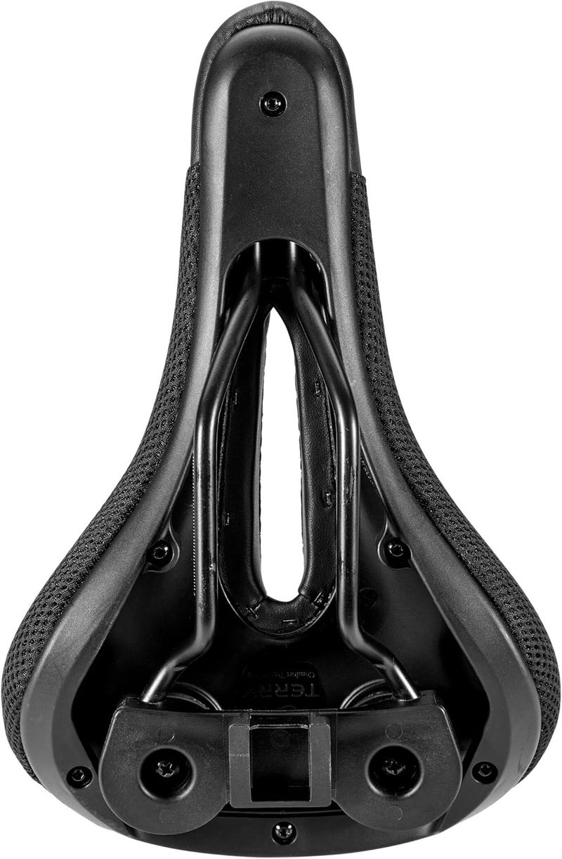 Terry Fisio ClimaVent Gel Men Saddle with Light FeC Steel Frame and ClimaVent Outer Material in Black, Seat Width: 9 cm - 12 cm, 423 003 70 - Image 5