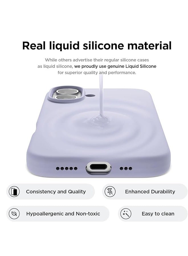 KASTWAVE iPhone 16 (6.1 inch) Silicone Case Cover, Liquid Gel Soft Ultra Slim Shockproof Back Cover Full Body Protection, Easy To Disassemble - Image 2