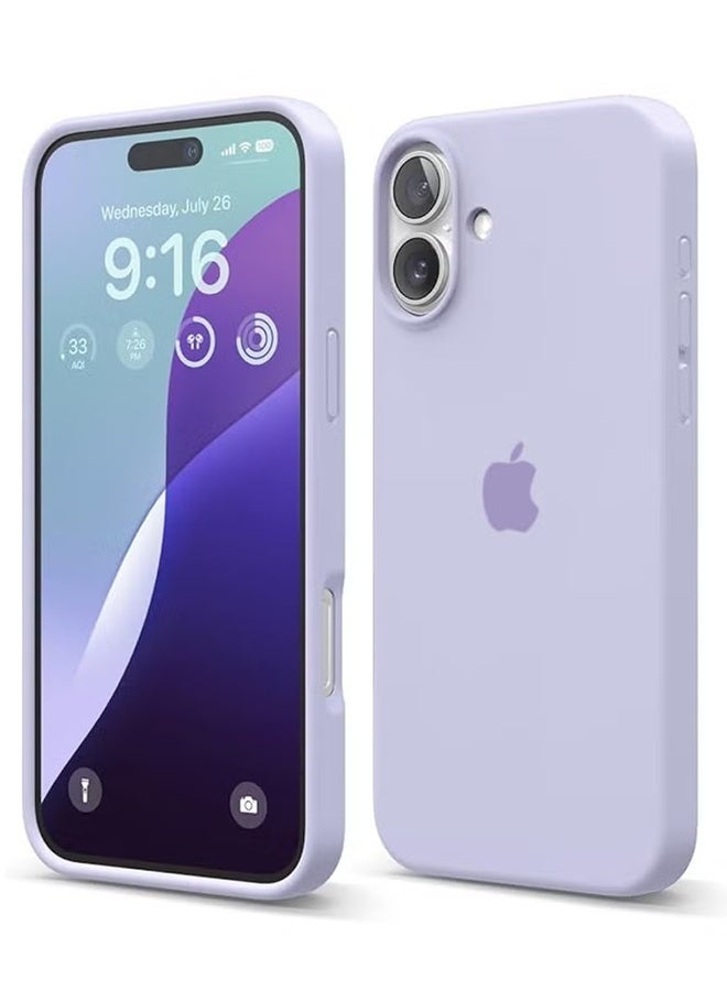 KASTWAVE iPhone 16 (6.1 inch) Silicone Case Cover, Liquid Gel Soft Ultra Slim Shockproof Back Cover Full Body Protection, Easy To Disassemble - Image 1