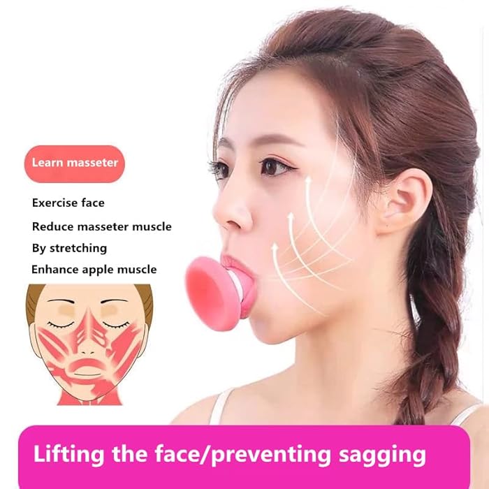 SURORAIN Face Exerciser, Facial Yoga for Skin Tighten Firm, Jaw Exerciser, Double Chin Breathing Exercise Device Jaw Face Slimmer for Women and Men - Image 3