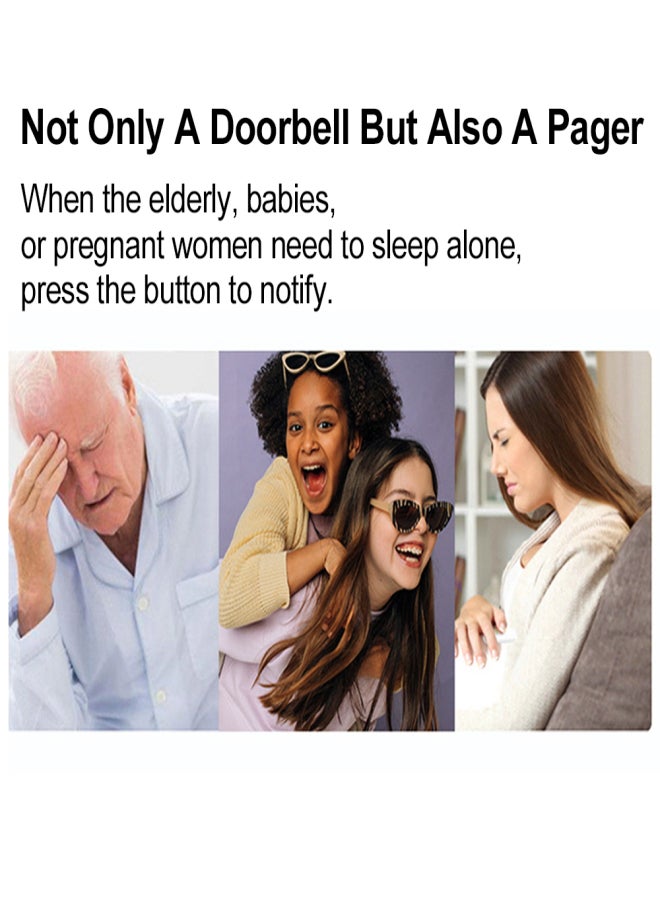 Wireless Doorbell Waterproof Door Bell with 38 Melodies to Choose Adjustable Volume - Image 4