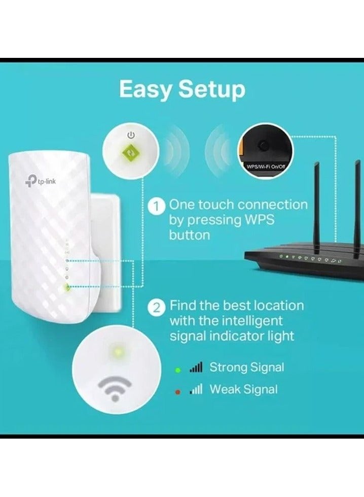 تي بي لينك RE200 AC750 موسع نطاق الواي فاي المزدوج اللاسلكي، مكرر، معزز - Image 3