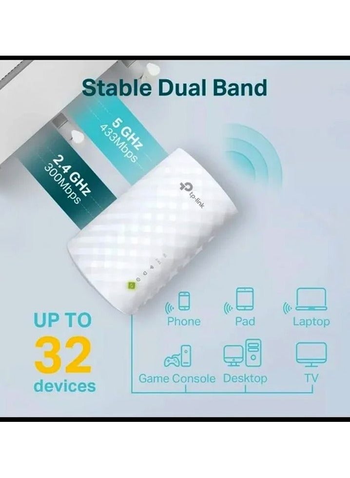 تي بي لينك RE200 AC750 موسع نطاق الواي فاي المزدوج اللاسلكي، مكرر، معزز - Image 2