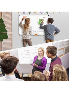 SKY-TOUCH Magnetic Whiteboard 90X120cm, Wall Mounted White Board with Pen Tray, Mountable Dry Erase Wipe Whiteboards for Home Office School Notice Board  - Image 5