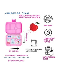 Yumbox Yumbox  6-Compartment Bento Box Pink  - Image 2