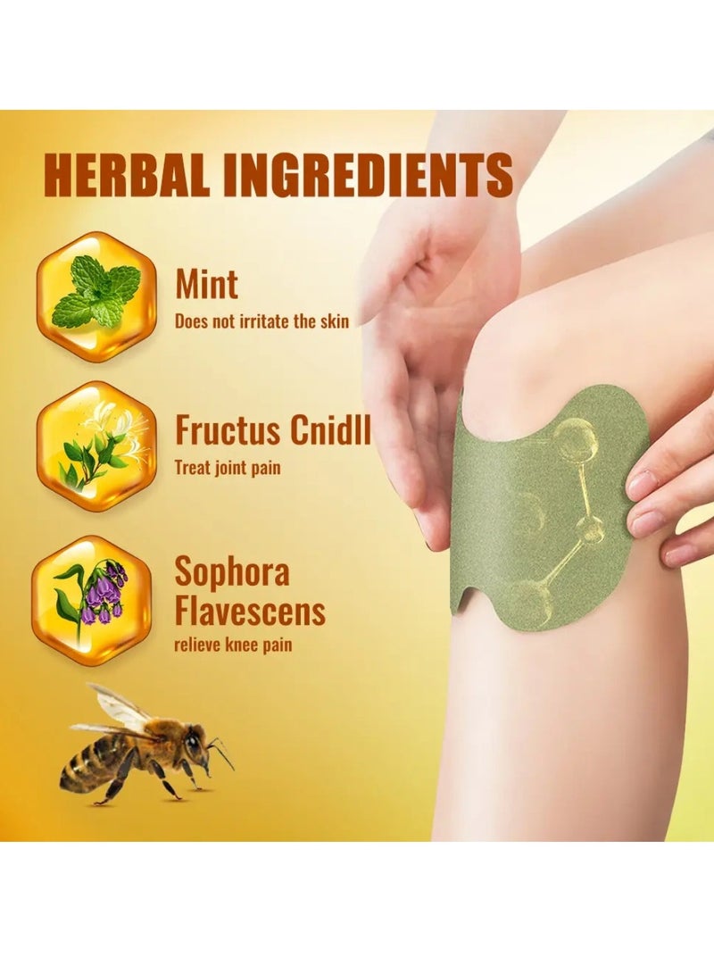 Sumifun 12 قطعة لاصقة تخفيف ألم الغضروف تخفيف ألم المفاصل رعاية الركبة لاصقة سم النحل لعلاج رعاية المفاصل الرعاية الصحية لاصقة سم النحل لتخفيف الألم - Image 4