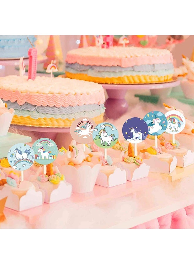 Peachjoy 1000 Pieces Unicorn Sticker,1 inch Self Adhesive Cute Unicorn Label Stickers DIY Stickers for School Craft Birthday Party Crafts Gift Decorations Stickers 2 Roll 16 Designs - Image 3