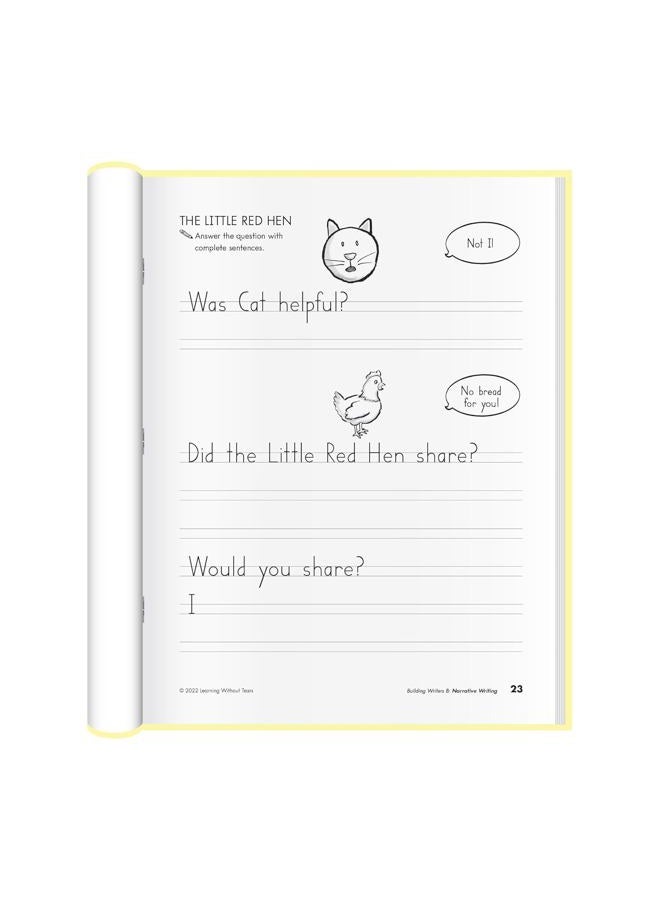 Learning Without Tears Building Writers- Student Edition- Grade 1, Writing Skills in Narrative, Information, Opinion Style, Writing Fluency- for School and Home Use - Image 3