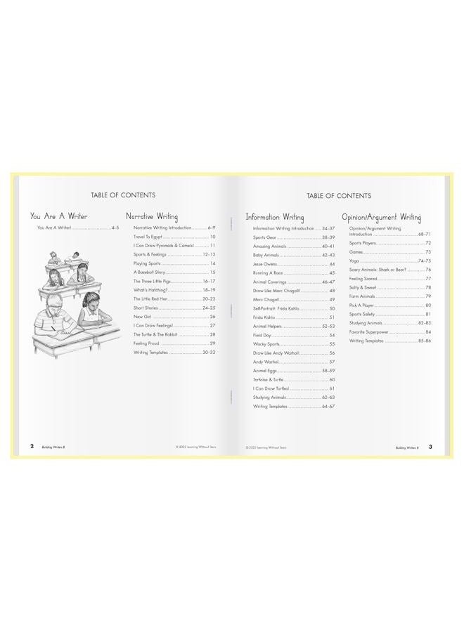 Learning Without Tears Building Writers- Student Edition- Grade 1, Writing Skills in Narrative, Information, Opinion Style, Writing Fluency- for School and Home Use - Image 2