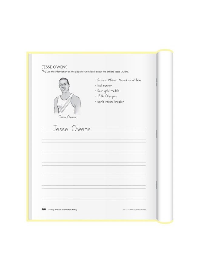 Learning Without Tears Building Writers- Student Edition- Grade 1, Writing Skills in Narrative, Information, Opinion Style, Writing Fluency- for School and Home Use - Image 4