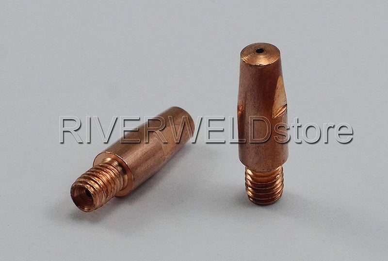 RIVERWELD MIG MAG Contact Tips M6 .035" 0.9mm 140.0169 Conical Cups Gas Nozzle 145.0080 Contact Tip Holder 142.0003 Gas Diffuser Ceramic 012.0183 for 24KD MB24 Co² Welding Torch 32pcs - Image 5