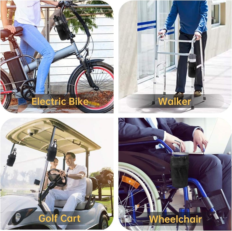 GEARV 2-Pack Universal Cup Holder for Bike, Scooter, Golf Cart, and Wheelchair - Image 3