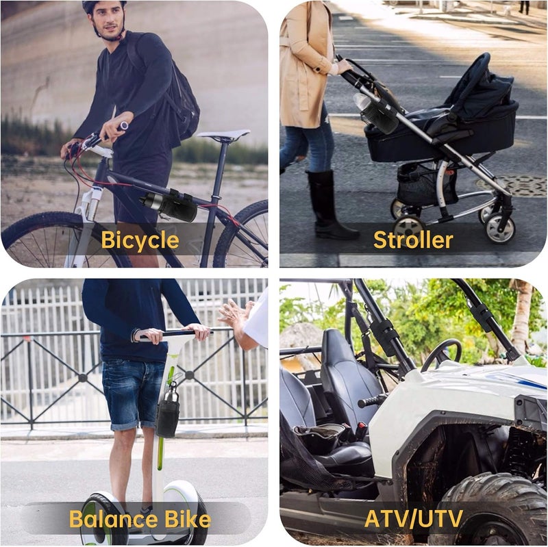 GEARV 2-Pack Universal Cup Holder for Bike, Scooter, Golf Cart, and Wheelchair - Image 5