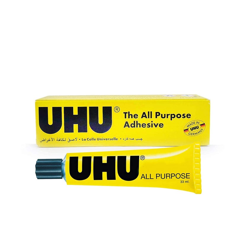 UHU all purpose adhesive clear glue 33ml tube better value than the 35ml version! - Image 1
