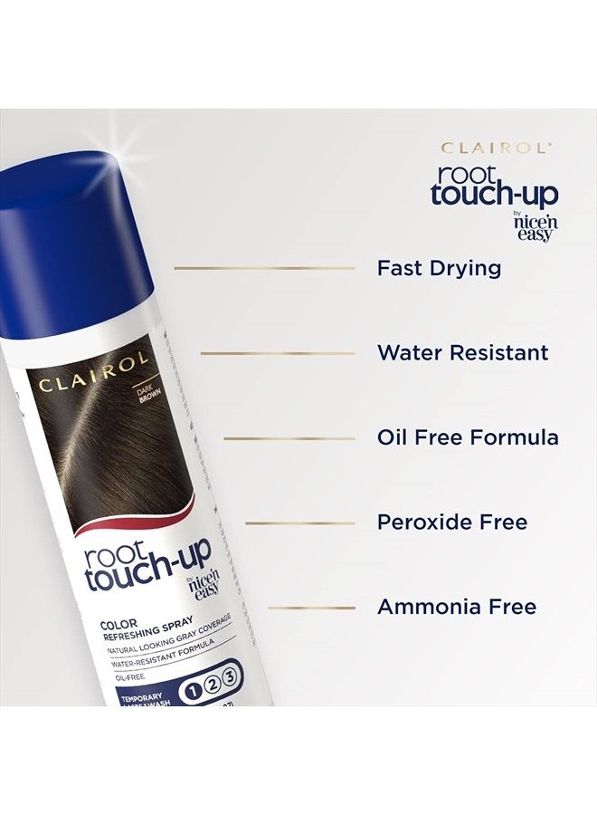 CLAIROL رذاذ تلوين الشعر المؤقت من نيسن إيزي لتغطية الجذور، لون بني متوسط، عبوة 1 - Image 3
