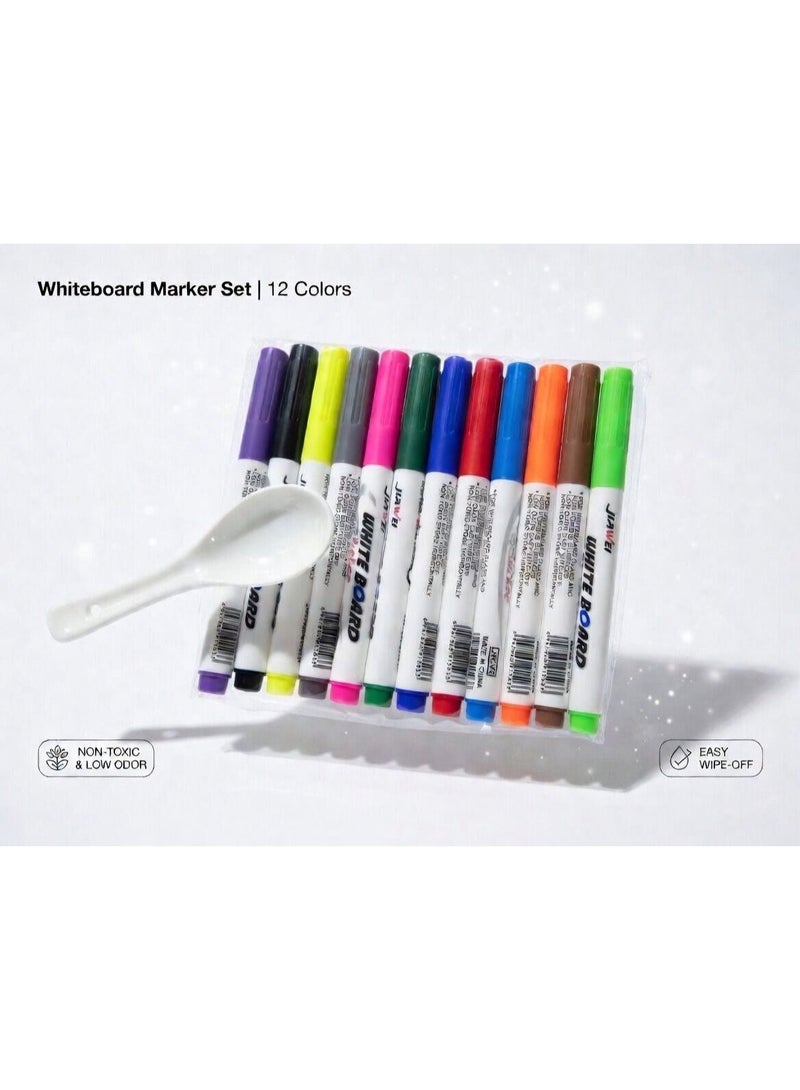 Floating Ink Pen Magic Water Painting Kit with Ceramic Spoon & Drawing Cards | DIY Water Floating Marker Art | Reusable Educational STEM Toy for Kids Ages 3+ - Image 3