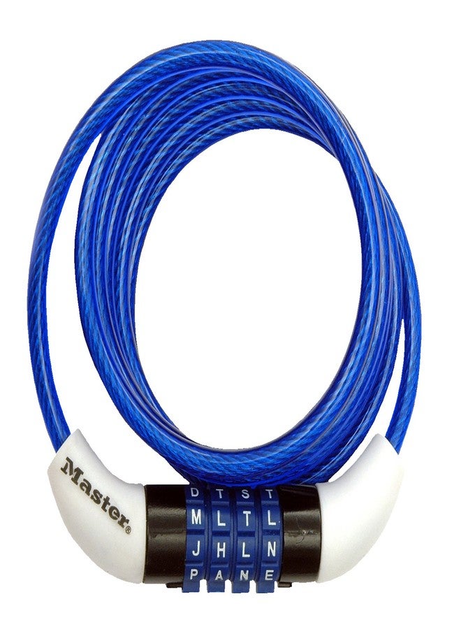 Master Lock 8152DASTWD Preset Word Combination Cable, Yellow - Image 1