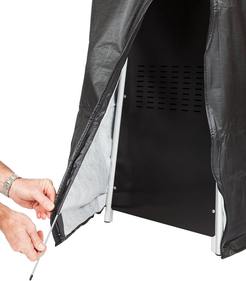 Fire Sense 60949 Vinyl Cover Full Length Outdoor For Patio Heaters With Square Reflectors Heavy Duty 10 Gauge Felt Lined Waterproof Weather Resistant With Zipper - Square Patio Heater - Image 4