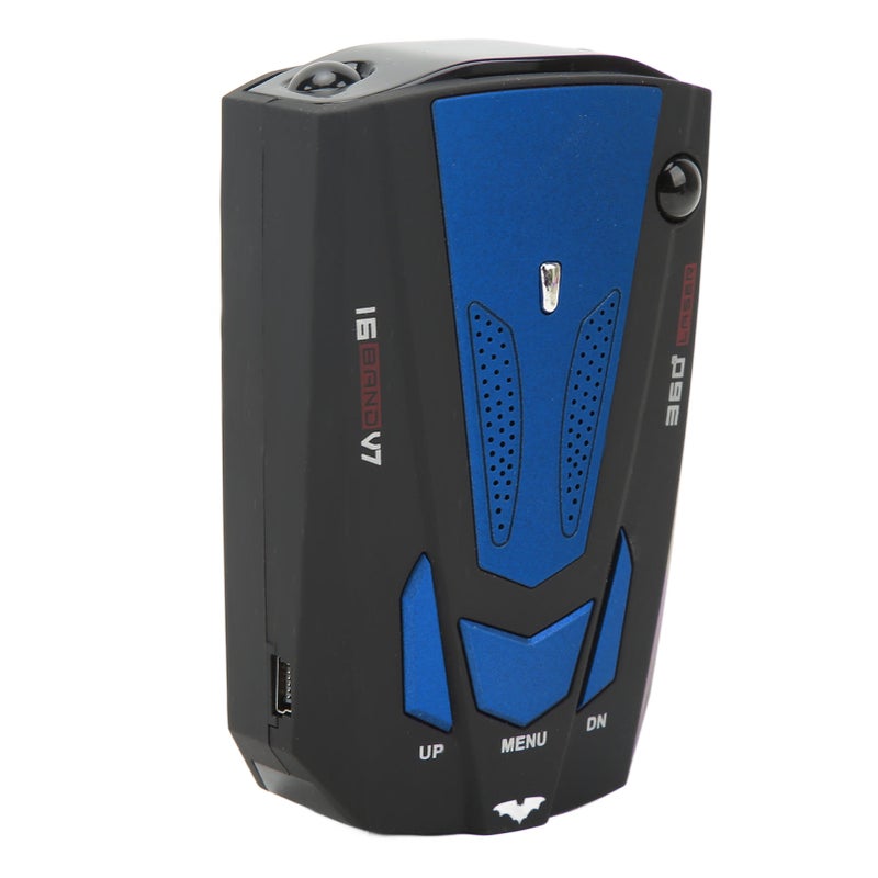 Car Radar Detector 360 Degree Protection Electronic Dog Detector Speedometer Speed Tester Blue - Image 3
